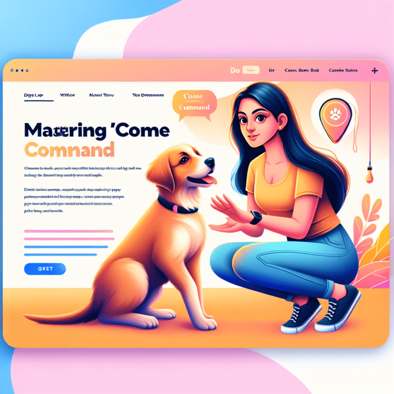 Mastering the Come Command: Training your Puppy